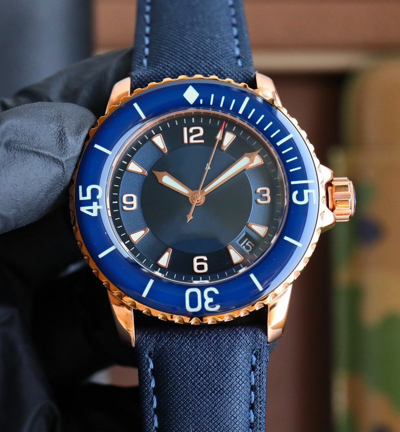 Canvas Strap Watch - Customized watch, 42mm, sapphire glass mirror,