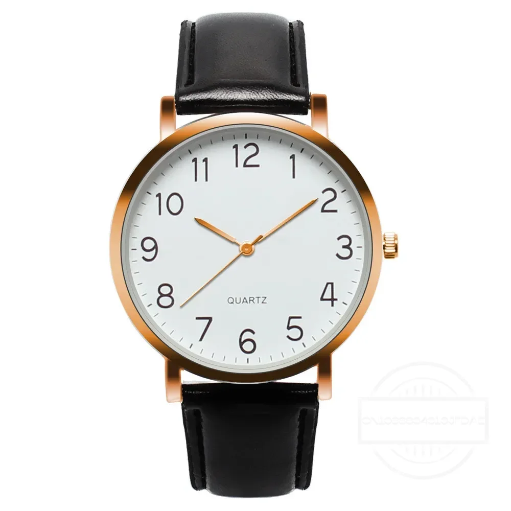Leather Watch Band Men - Men Watches Simple Business Analog Alloy