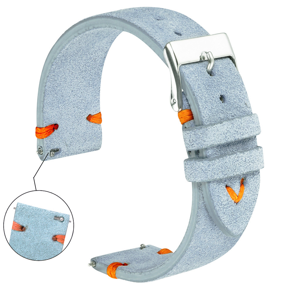 Suede Strap Watch - Suede Watch Straps 18mm 20mm Hand