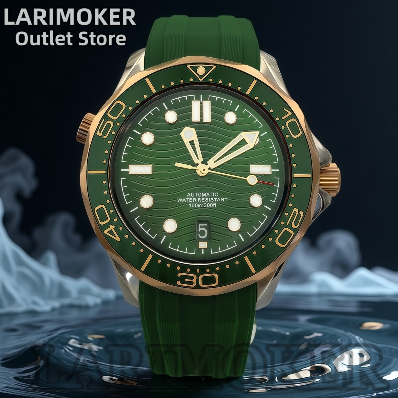 Rubber Strap Diver - LARIMOKER 41mm Men's Luxury Automatic Watch