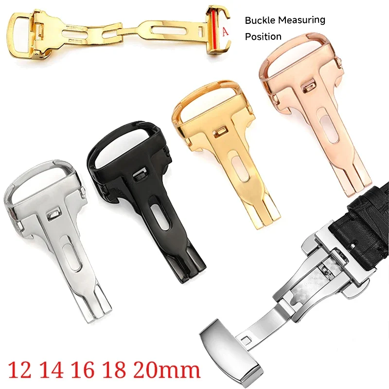 hot Watch Buckle Stainless Ste - Butterfly Clasp Deployant 评论和价格