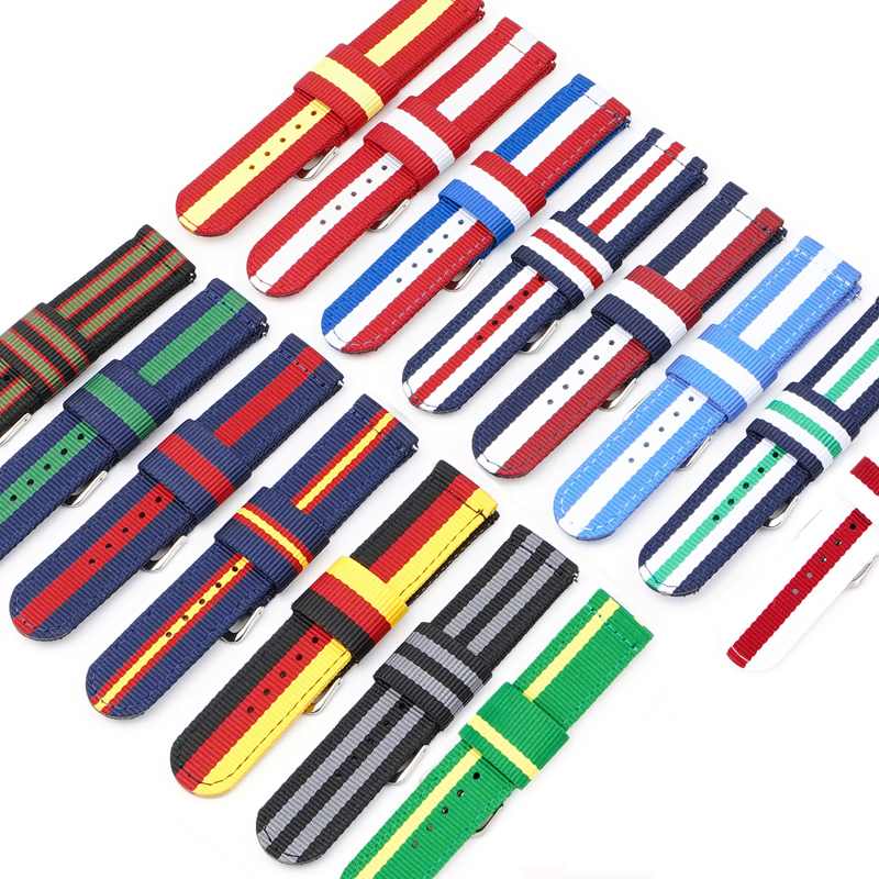 Nylon Watch Strap 20mm 22mm Qu - Canvas Strap Watch 评论和价格