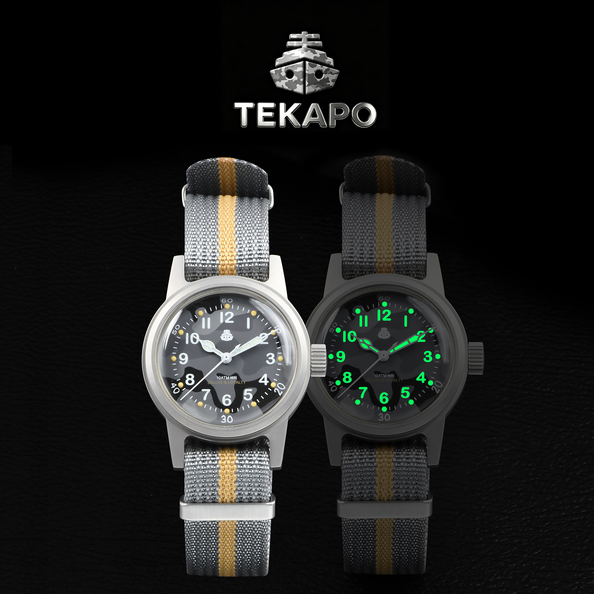 TEKAPO Replica World War II Re - Canvas Strap Watch 评论和价格