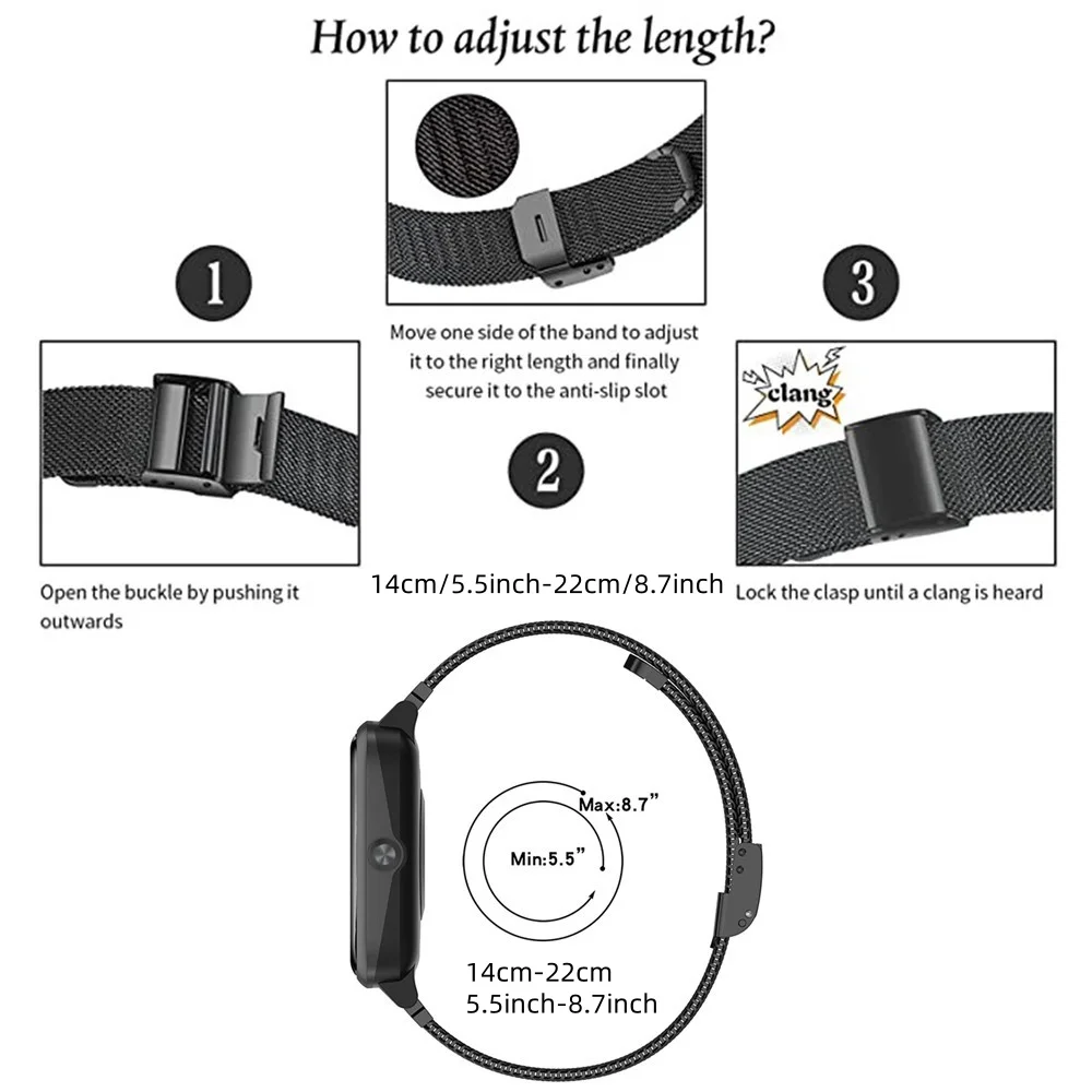 Metal Bands for Huawei Band 6/ - Mesh Strap Metal 评论和价格