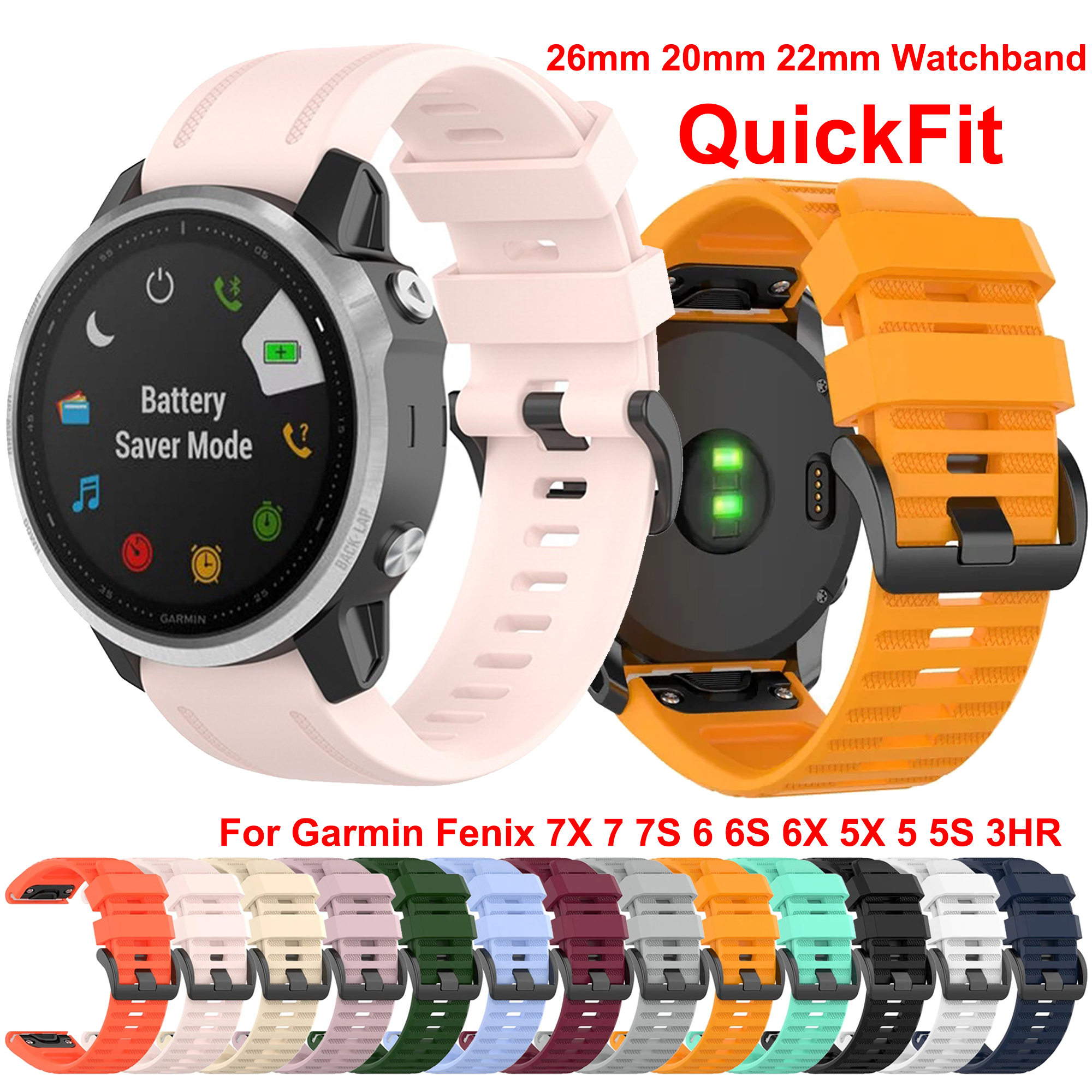 Watch Bands For Garmin Fenix 8 - Silicone Watch Band 22Mm 评论和价格