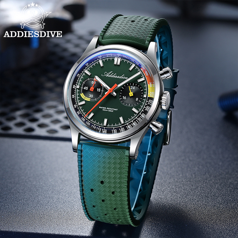ADDIESDIVE 2025 NEW TOP 38mm M - Rubber Strap Diver 评论和价格
