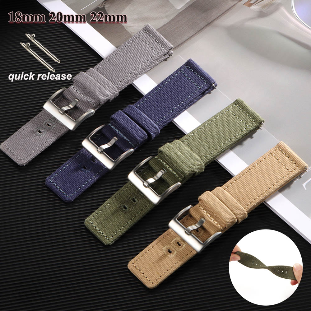 Nylon Woven Canvas Watch Band  - Perlon Strap Woven 评论和价格
