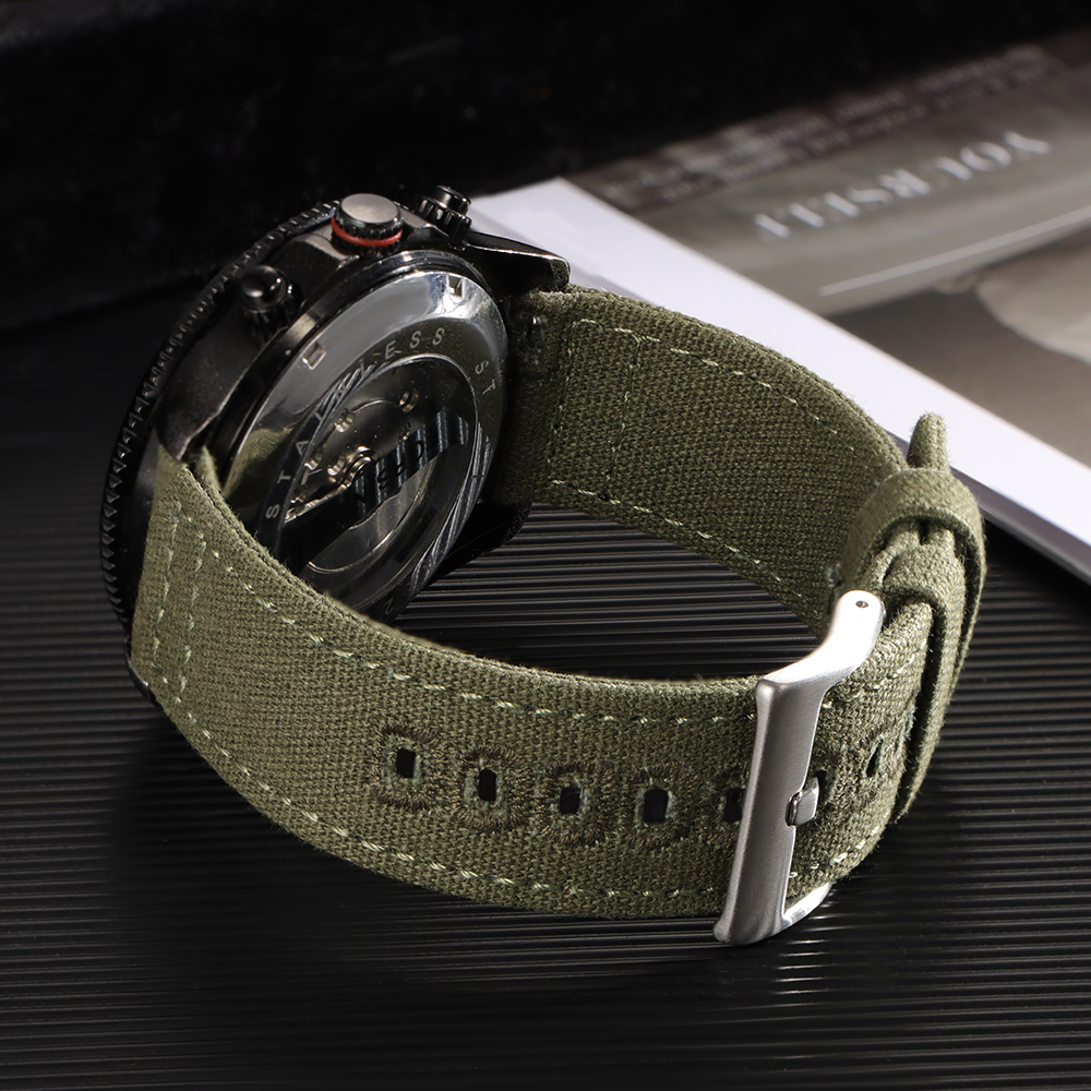 Nylon Woven Canvas Watch Band  - Perlon Strap Woven 评论和价格