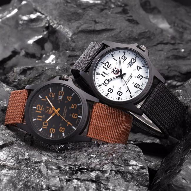 Men'S Quartz Watch Student Sim - Tropic Strap Vintage 评论和价格