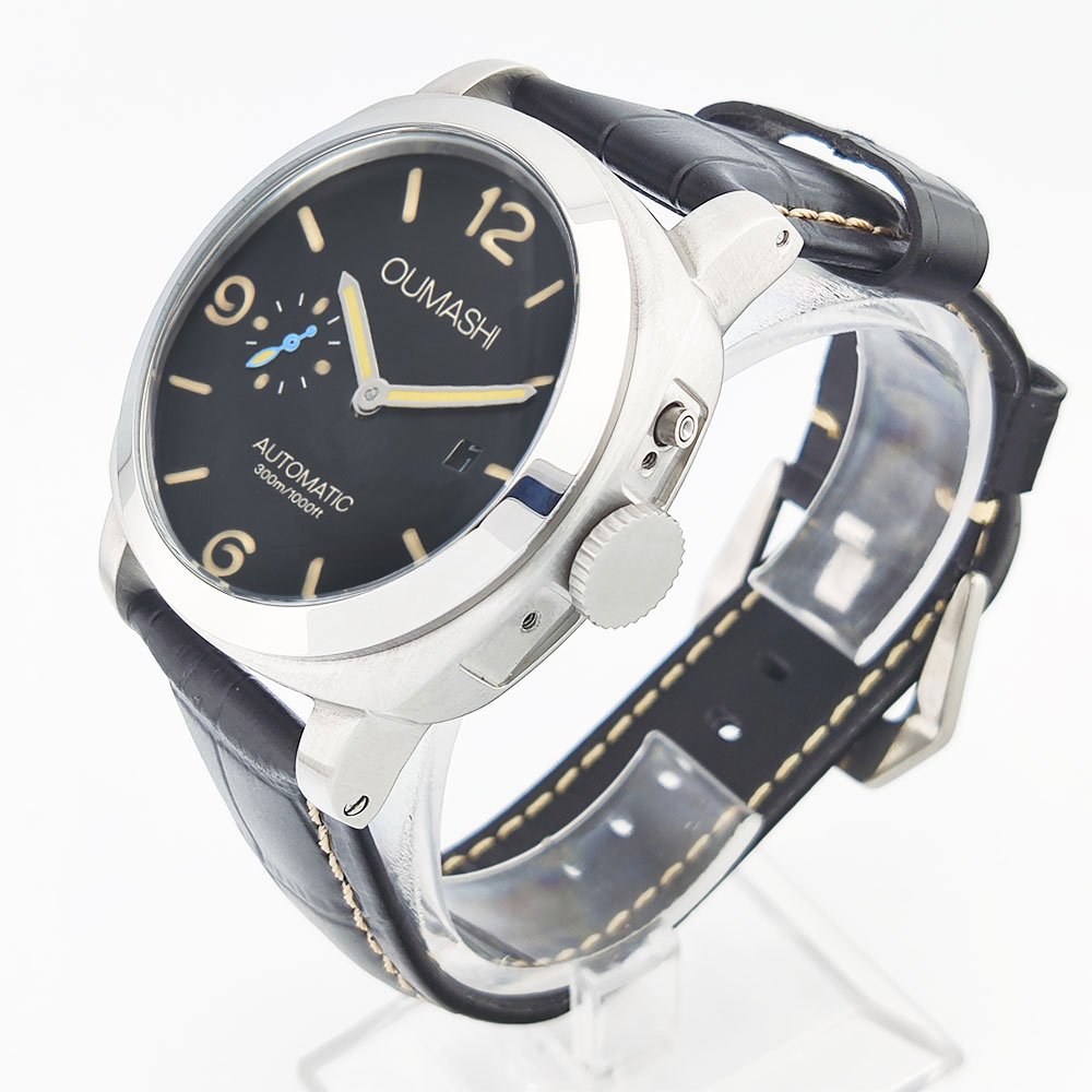 44mm Men's watch Seagull st255 - Stainless Bracelet Diver 评论和价格