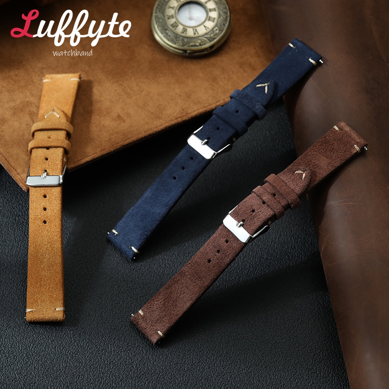 Vintage Suede Leather Watch Ba - Suede Strap Watch 评论和价格