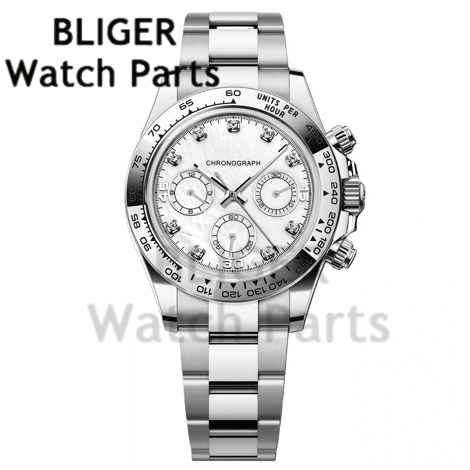 BLIGER 39MM Men's Quartz Chron - Rubber Strap Diver 评论和价格