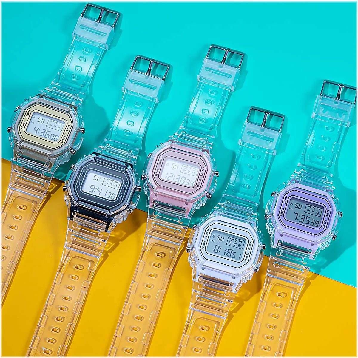 PCV/F91W Steel Strap Watch LED - Tropic Strap Vintage 评论和价格