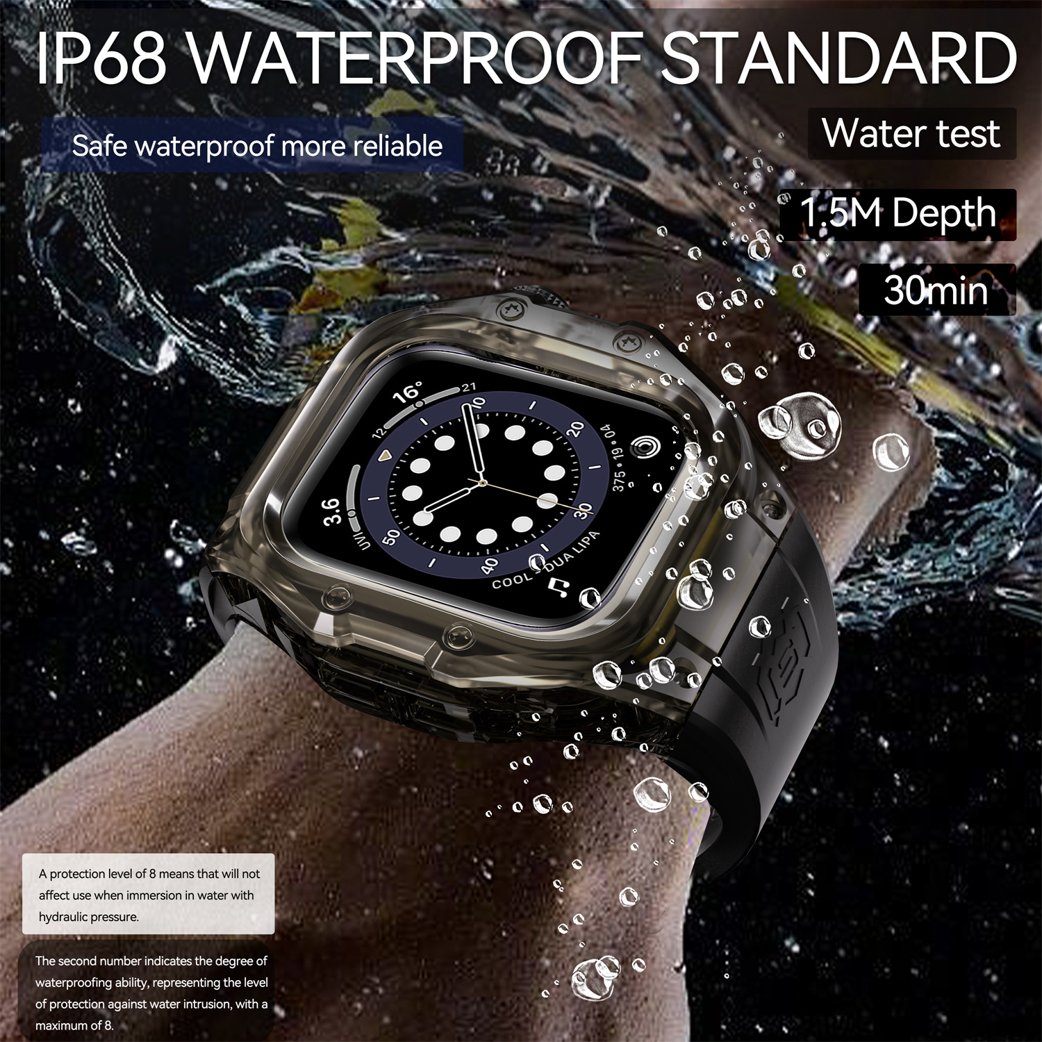 ShellBox IP68 Waterproof Sport - Rubber Strap Diver 评论和价格