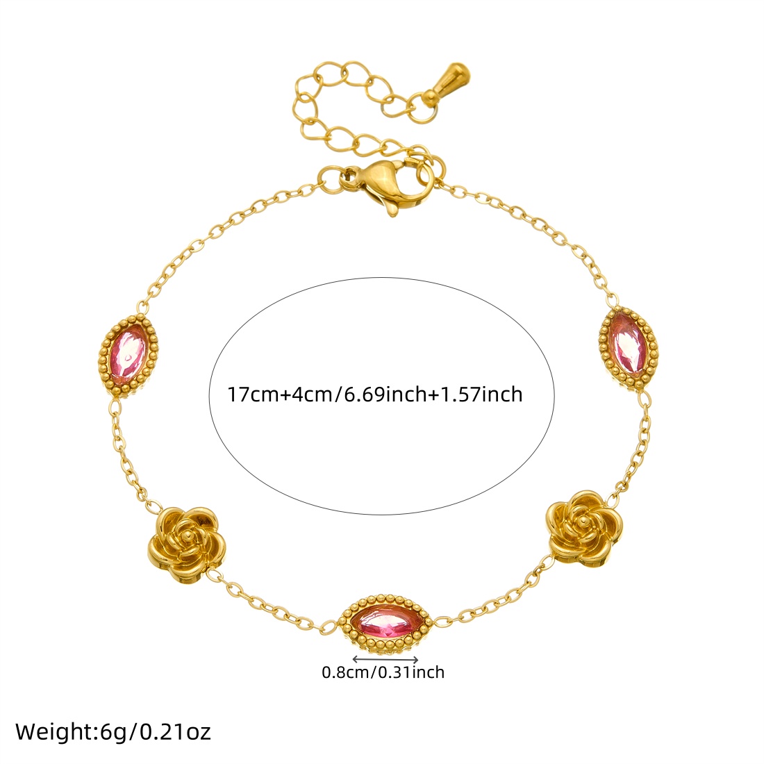 Stainless Steel Elliptical Pin - Butterfly Clasp Deployant 评论和价格