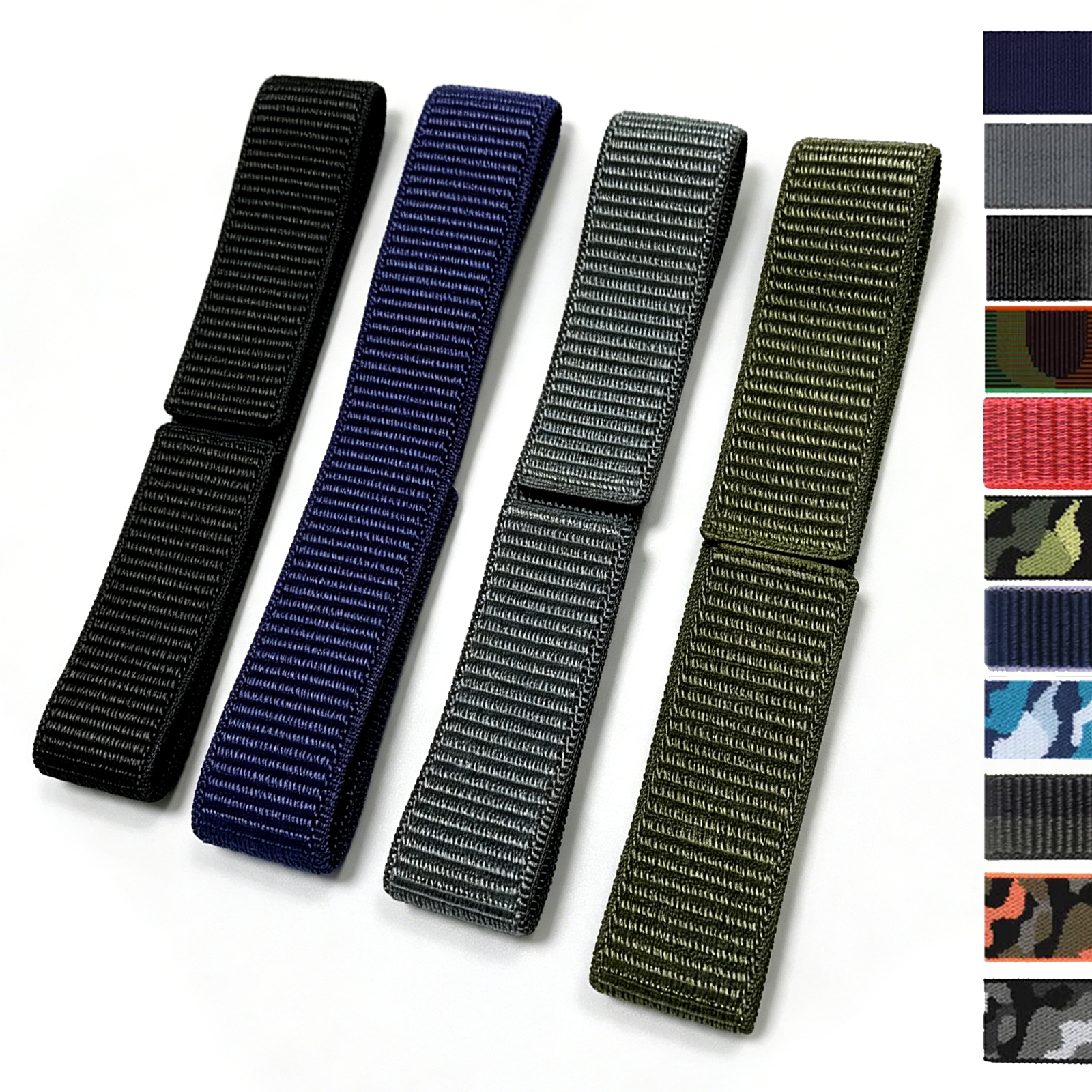 26/22mm Hook Loop Nylon Watch  - Sport Loop Velcro 评论和价格