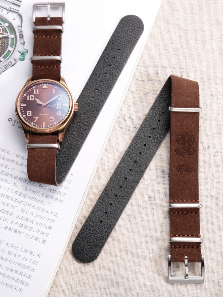 HEMSUT Genuine Leather Watch B - Tropic Strap Vintage 评论和价格