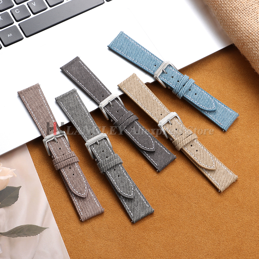 Denim Nylon Watch Strap Canvas - Canvas Strap Watch 评论和价格