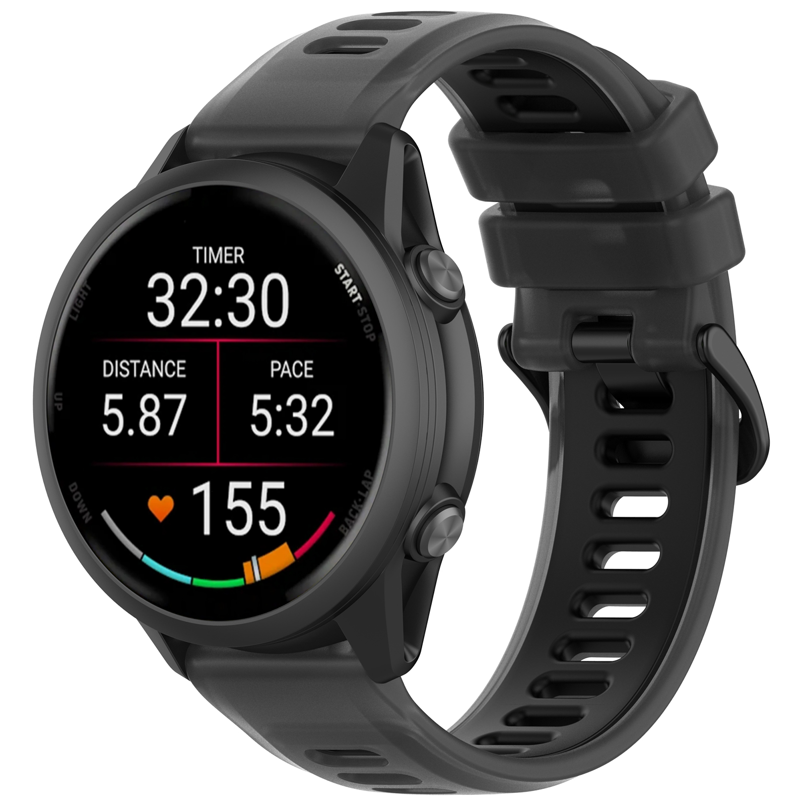 22mm 20mm Transparent Two-Tone - Silicone Watch Band 22Mm 评论和价格