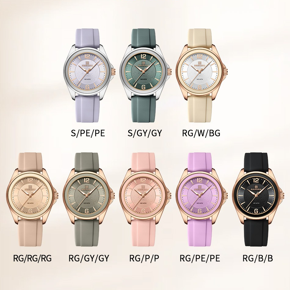 New Style NAVIFORCE Women's Wa - Silicone Band Women 评论和价格
