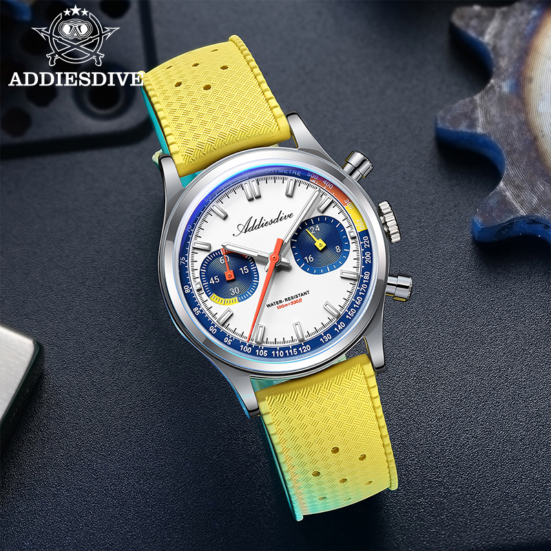 ADDIESDIVE Fashion Men's Quart - Rubber Strap Diver 评论和价格