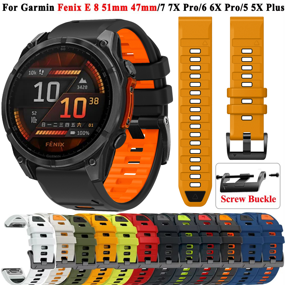 QuickFit 26mm 22mm Silicone Wa - Silicone Watch Band 22Mm 评论和价格