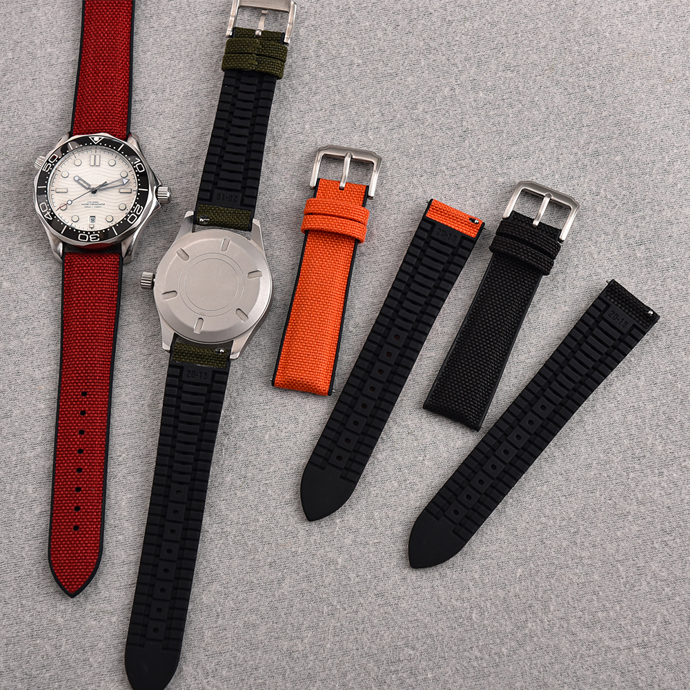 New Design Sailcloth Rubber St - Canvas Strap Watch 评论和价格