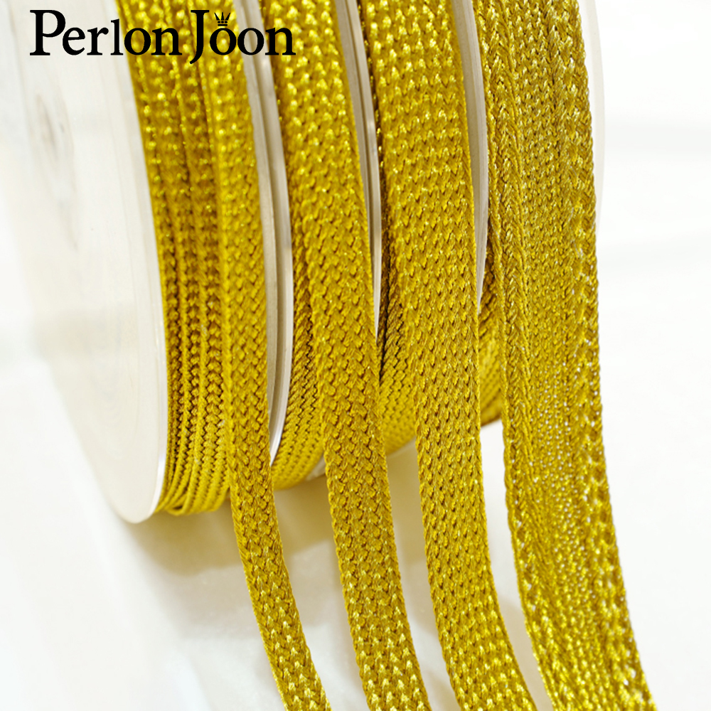 10yards Gold  thread strap web - Perlon Strap Woven 评论和价格