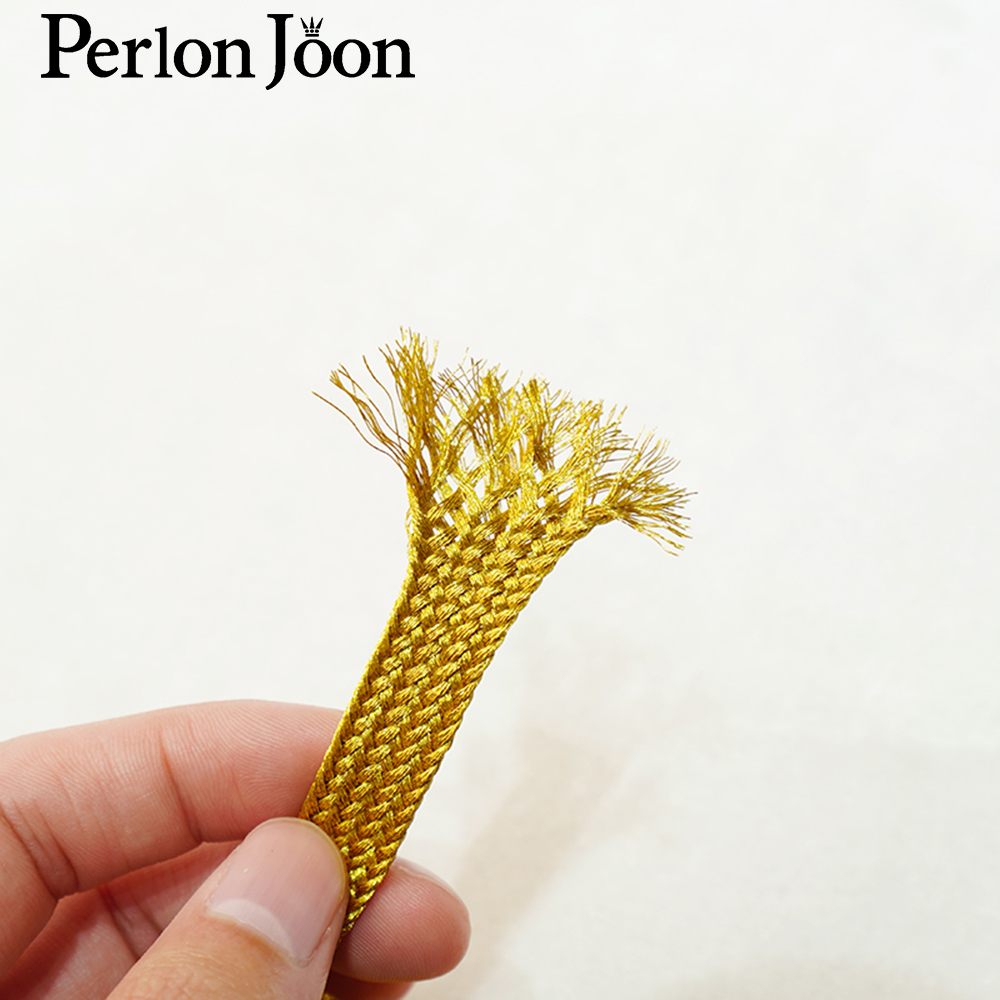 10yards Gold  thread strap web - Perlon Strap Woven 评论和价格