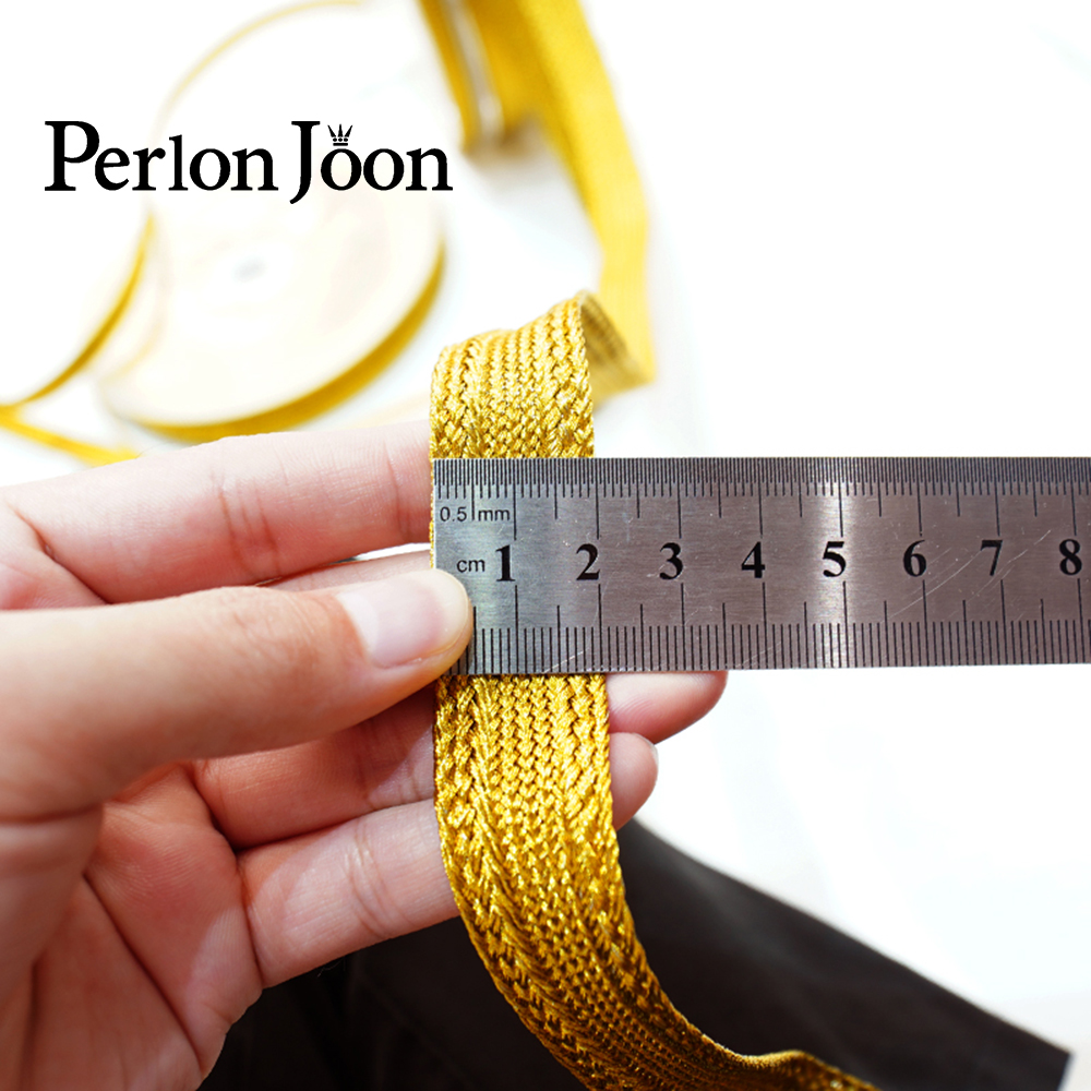 10yards Gold  thread strap web - Perlon Strap Woven 评论和价格