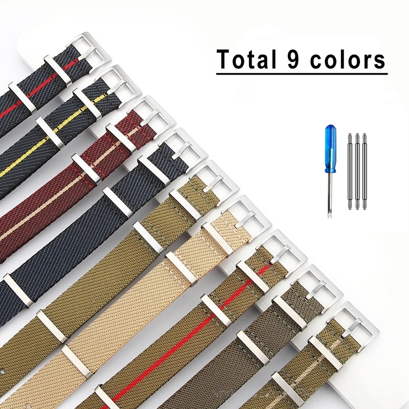 20mm 22mm Geometric Design Nyl - Nato Strap Nylon 评论和价格