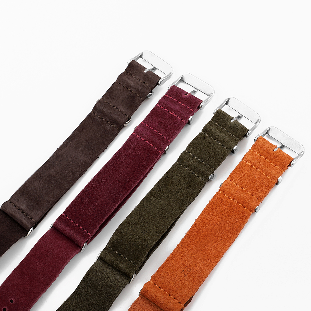 18mm 20mm 22mm Vintage Soft Su - Suede Strap Watch 评论和价格