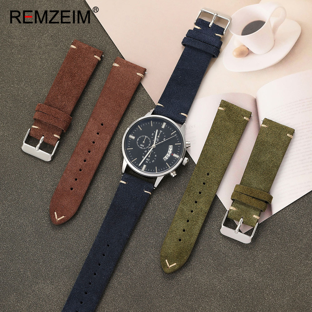 Unisex Suede Leather Watch Bel - Suede Strap Watch 评论和价格