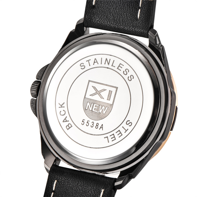 Men XINEW Brand Watches Studen - Leather Watch Band Men 评论和价格