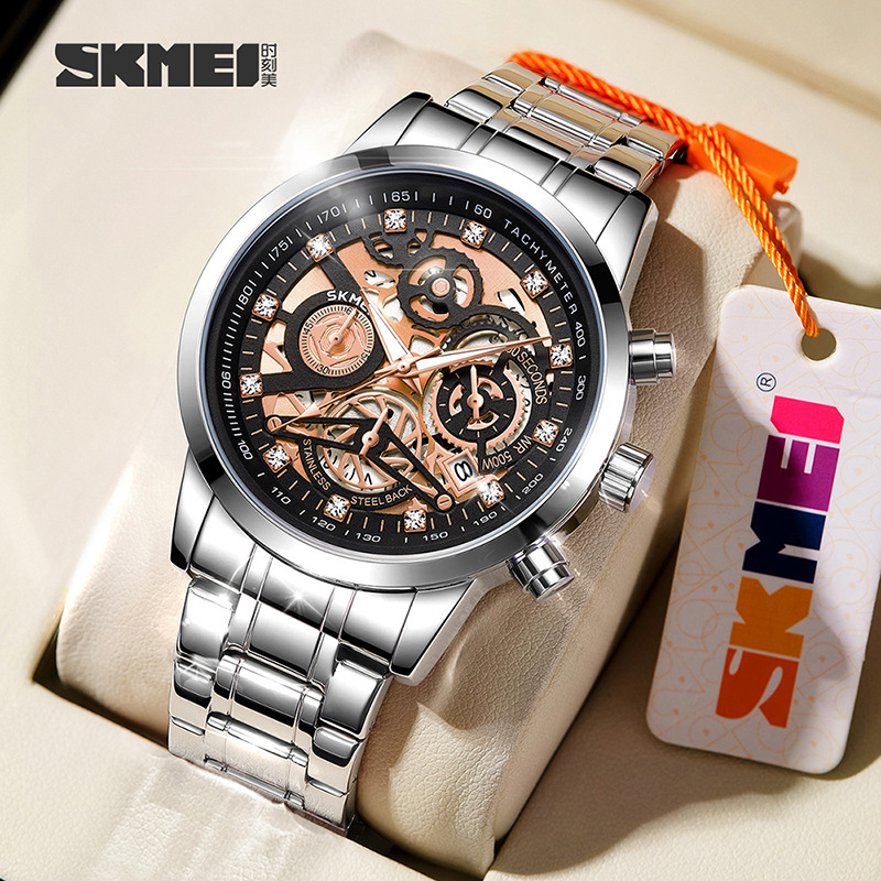 SKMEI 7059 Fashion Three-Eye S - Canvas Strap Watch 评论和价格