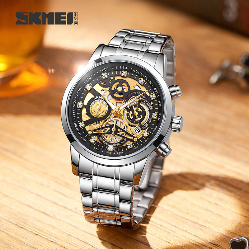 SKMEI 7059 Fashion Three-Eye S - Canvas Strap Watch 评论和价格