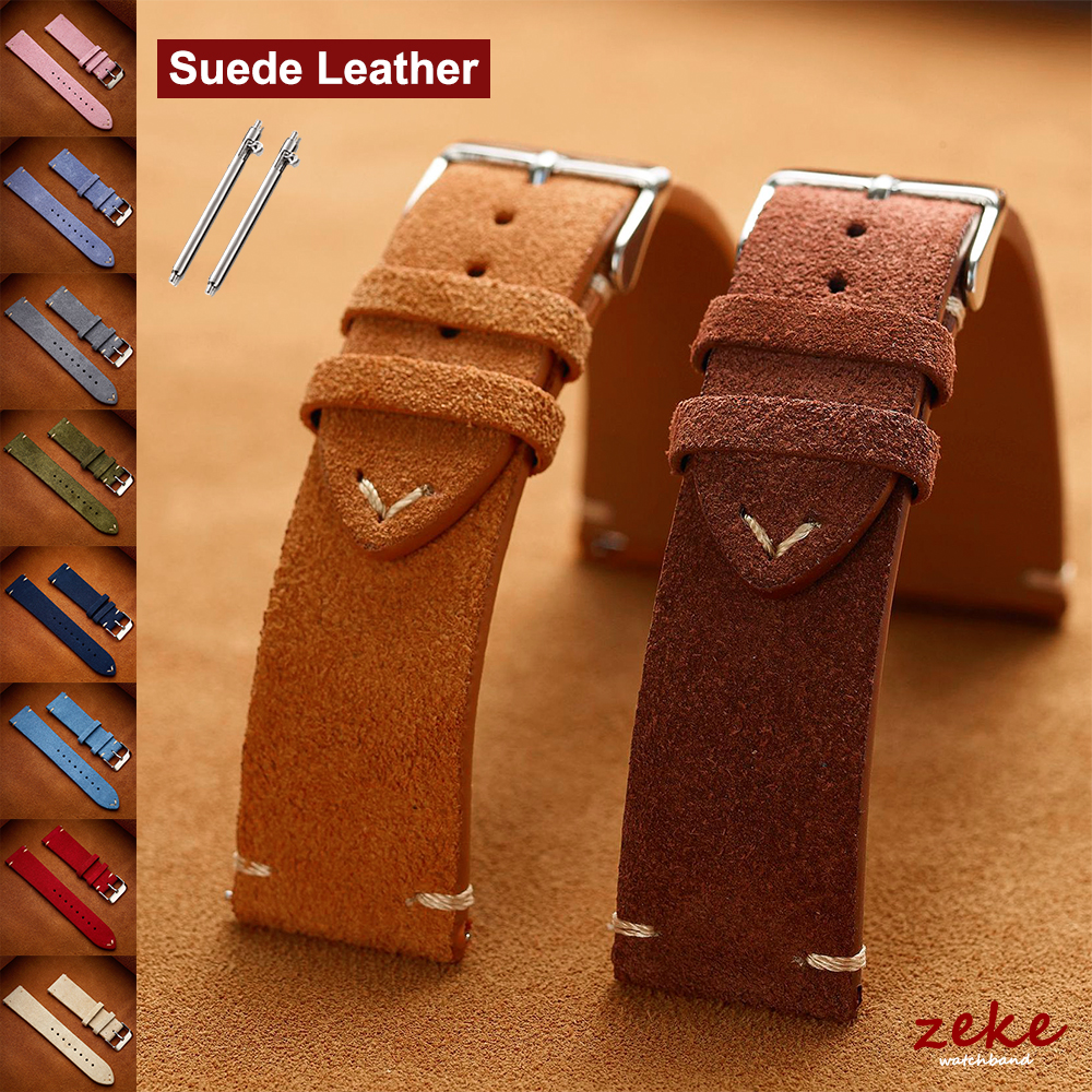 Brown Genuine Leather Watch Ba - Suede Strap Watch 评论和价格