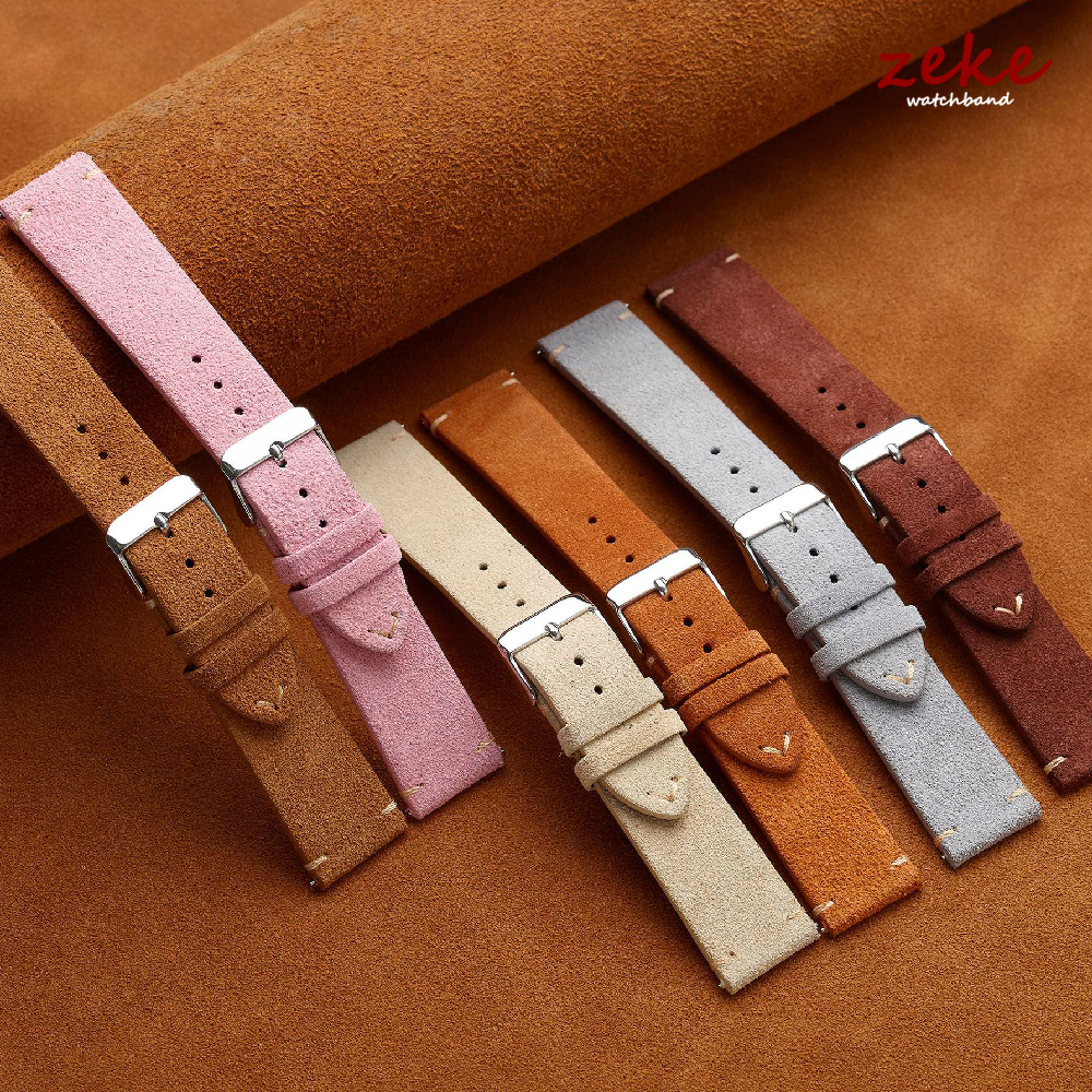 Brown Genuine Leather Watch Ba - Suede Strap Watch 评论和价格