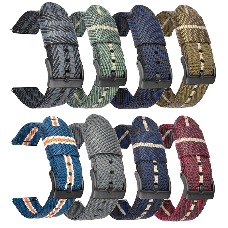 Woven Nylon Strap 18mm 20mm 22 - Nato Strap Nylon 评论和价格