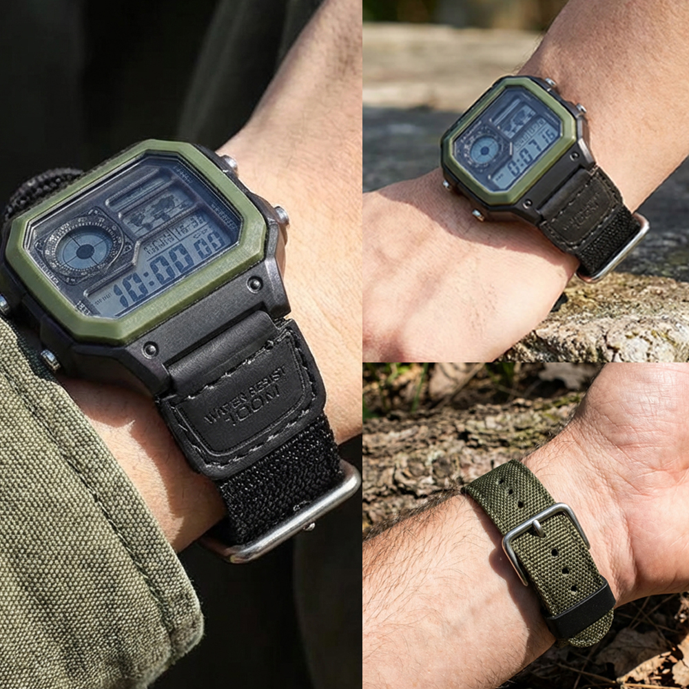 18mm Nylon Strap for Casio AE1 - Canvas Strap Watch 评论和价格