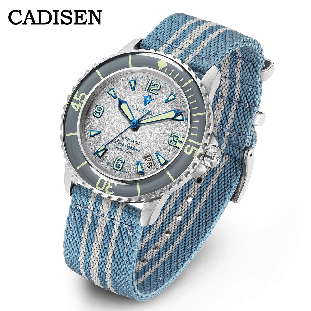 CADISEN Deep Explorer MIYOTA 8 - Canvas Strap Watch 评论和价格