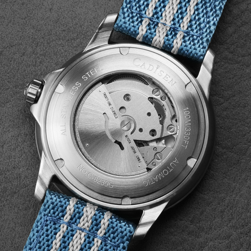 CADISEN Deep Explorer MIYOTA 8 - Canvas Strap Watch 评论和价格