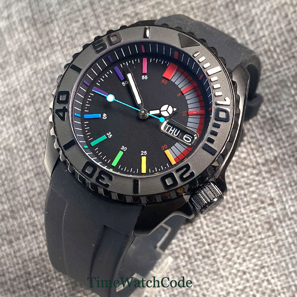 Tandorio 41mm 20ATM Diver Auto - Rubber Strap Diver 评论和价格