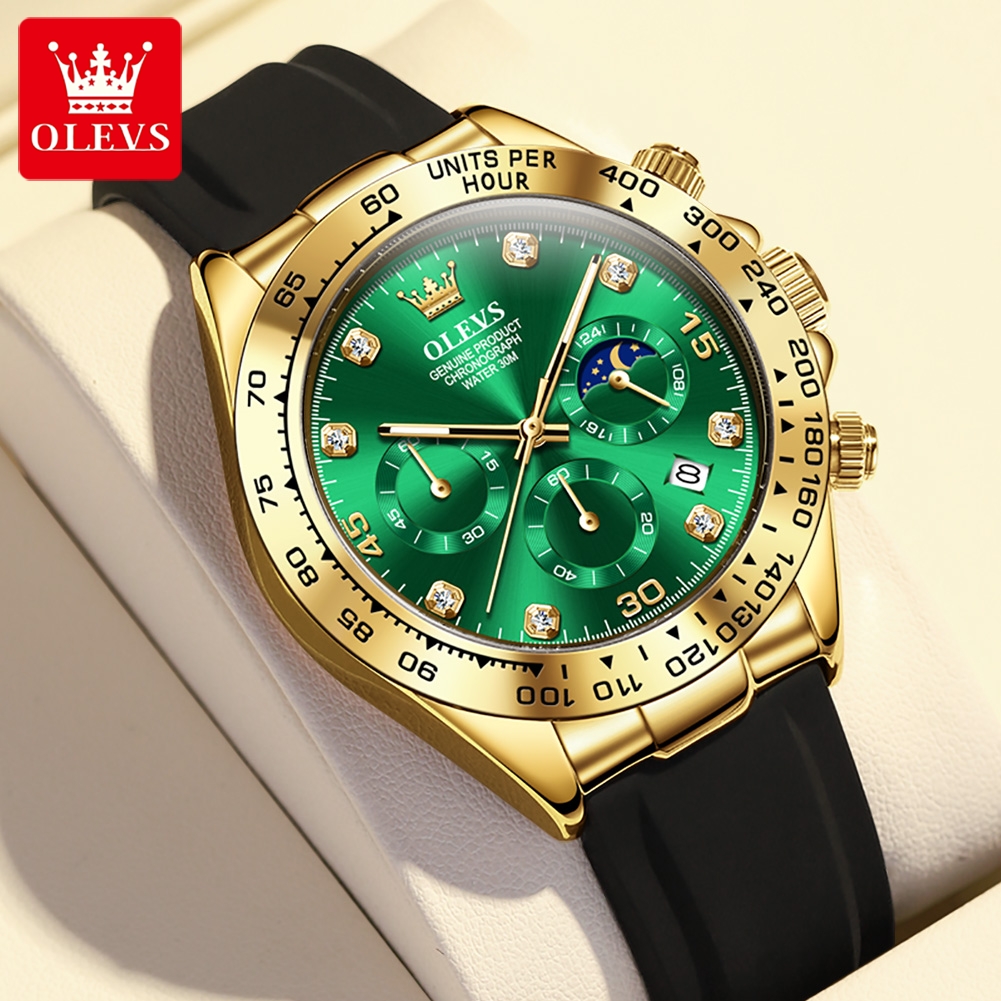 OLEVS 2875 Men's Watch Origina - Leather Watch Band Men 评论和价格