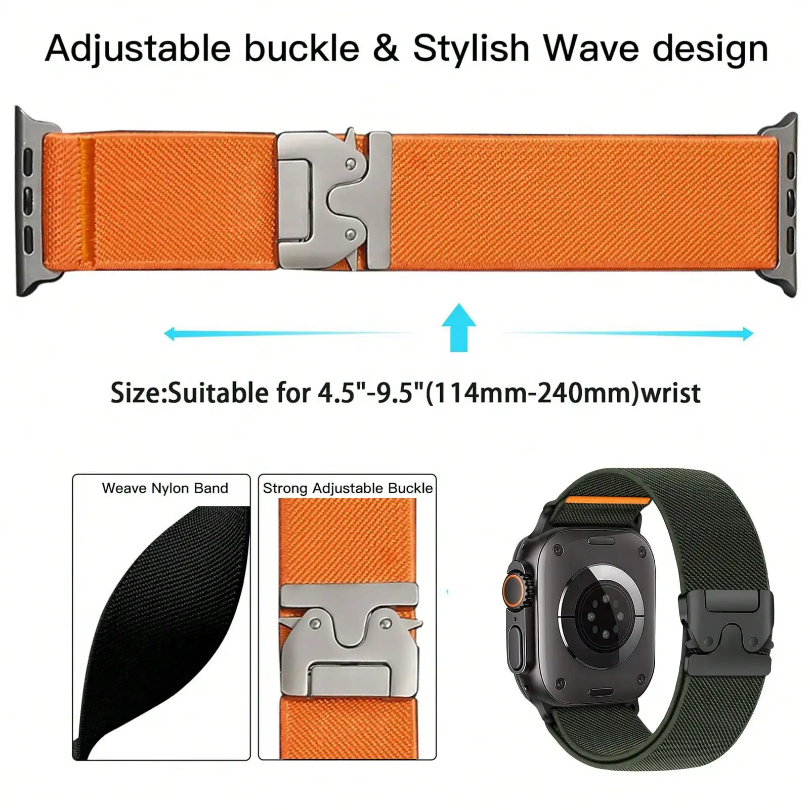 Elastic Sport Bands Compatible - Parachute Strap Elastic 评论和价格