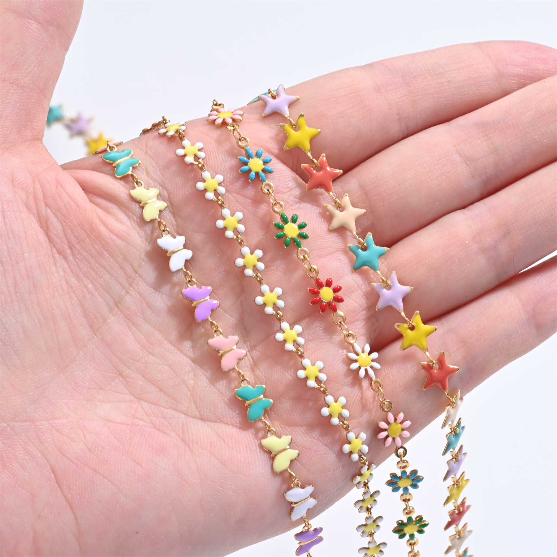 1Pcs Stainless Steel For Women - Butterfly Clasp Deployant 评论和价格