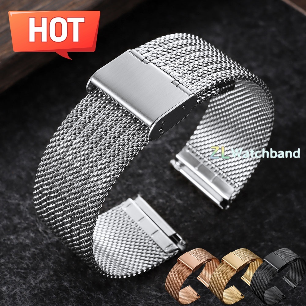 Stainless Steel 0.6 Mesh Watch - Mesh Strap Metal 评论和价格
