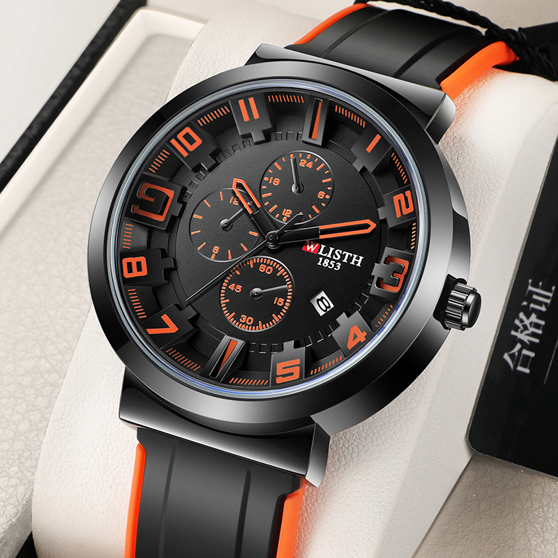 WLISTH Retro Men's Watches Spo - Leather Watch Band Men 评论和价格
