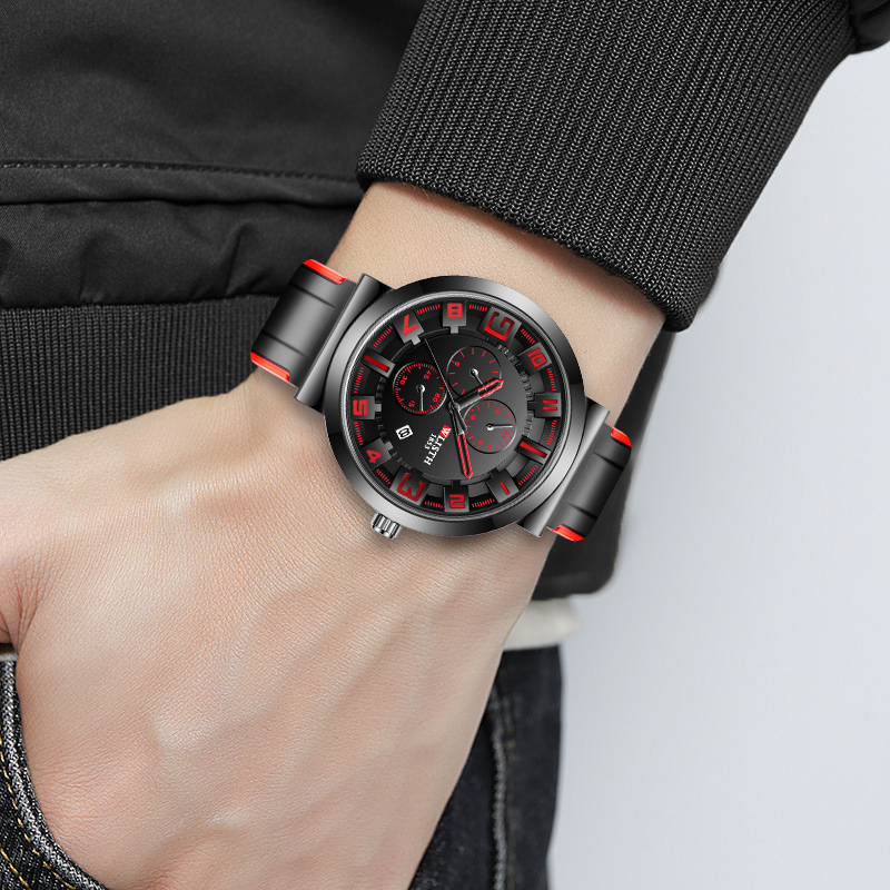 WLISTH Retro Men's Watches Spo - Leather Watch Band Men 评论和价格