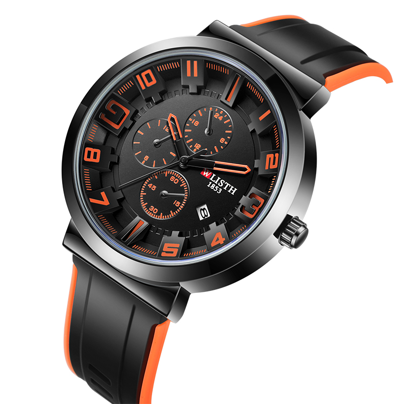 WLISTH Retro Men's Watches Spo - Leather Watch Band Men 评论和价格